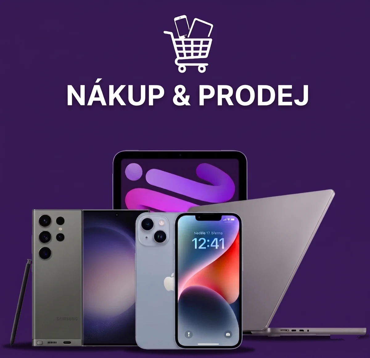Nákup a prodej – telefony, tablety, notebooky